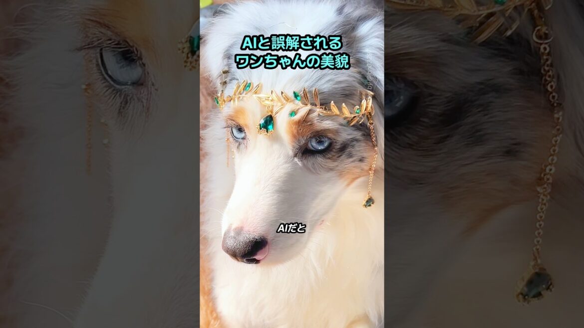 AIと誤解されるほど美しいワンちゃん！歴代級の美貌！#ワンちゃん #犬 #動物