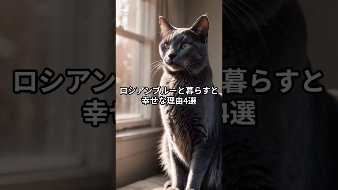 ロシアンブルーと暮らすと幸せな理由4選！猫の虜#shorts #ロシアンブルー #猫