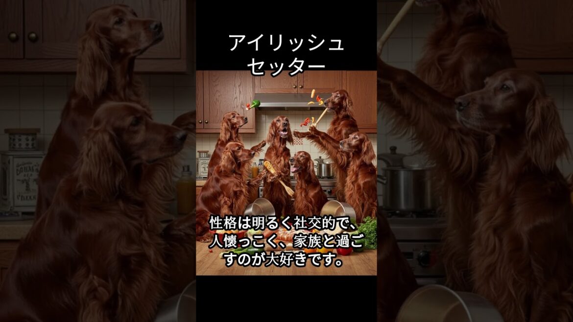 アイリッシュセッターのかわいい生態、雑学【犬】#dog#dogshortsvideo #いぬ #イヌ #犬 #子犬  #かわいい #雑学 #豆知識 #解説