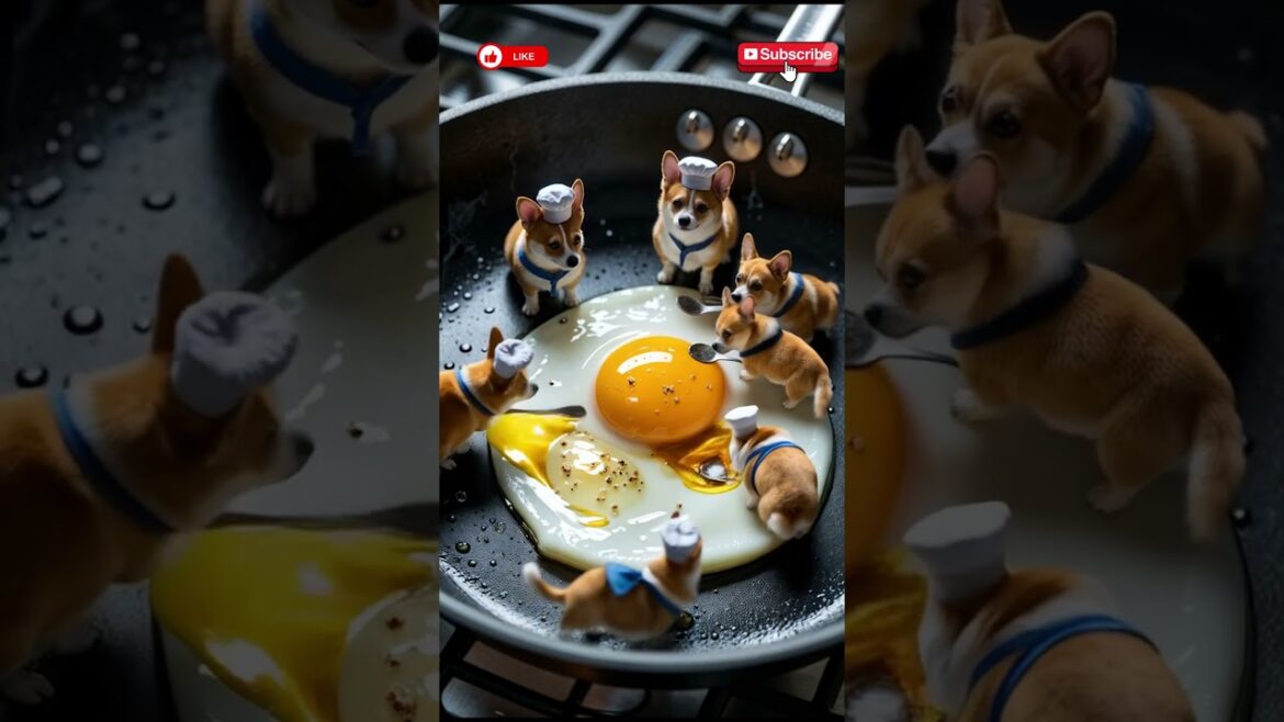 You Won't Believe What Corgis Do with Beef Steak