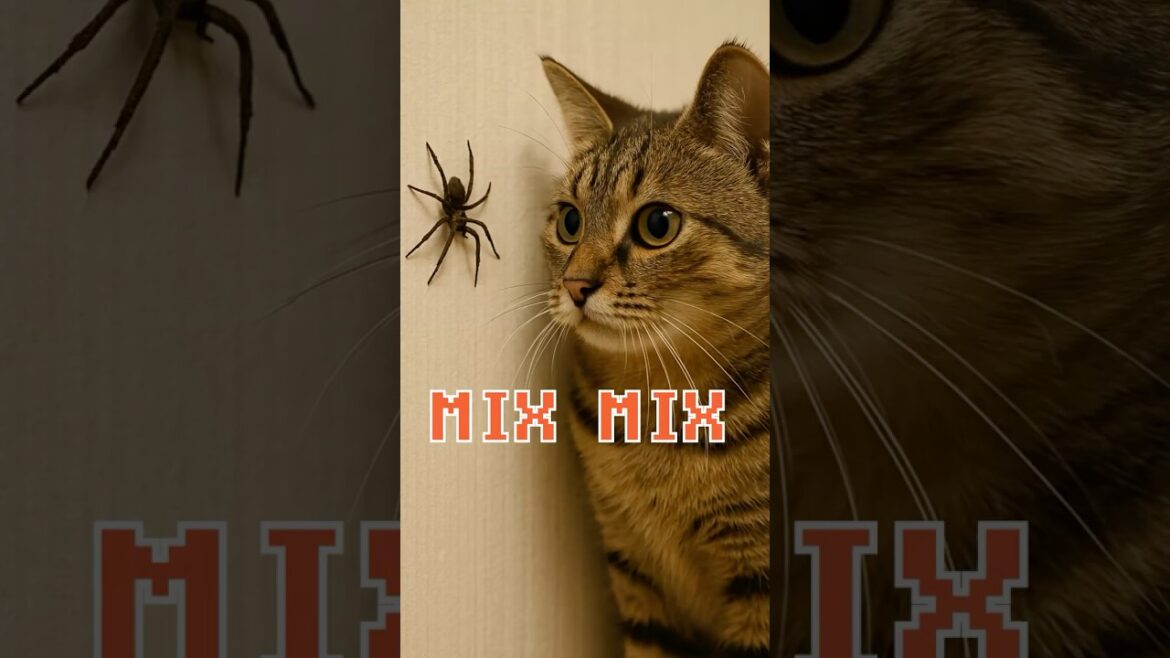 What if your cat was actually... a spider? 😱🕷️ #mukbang #cat #cutemix