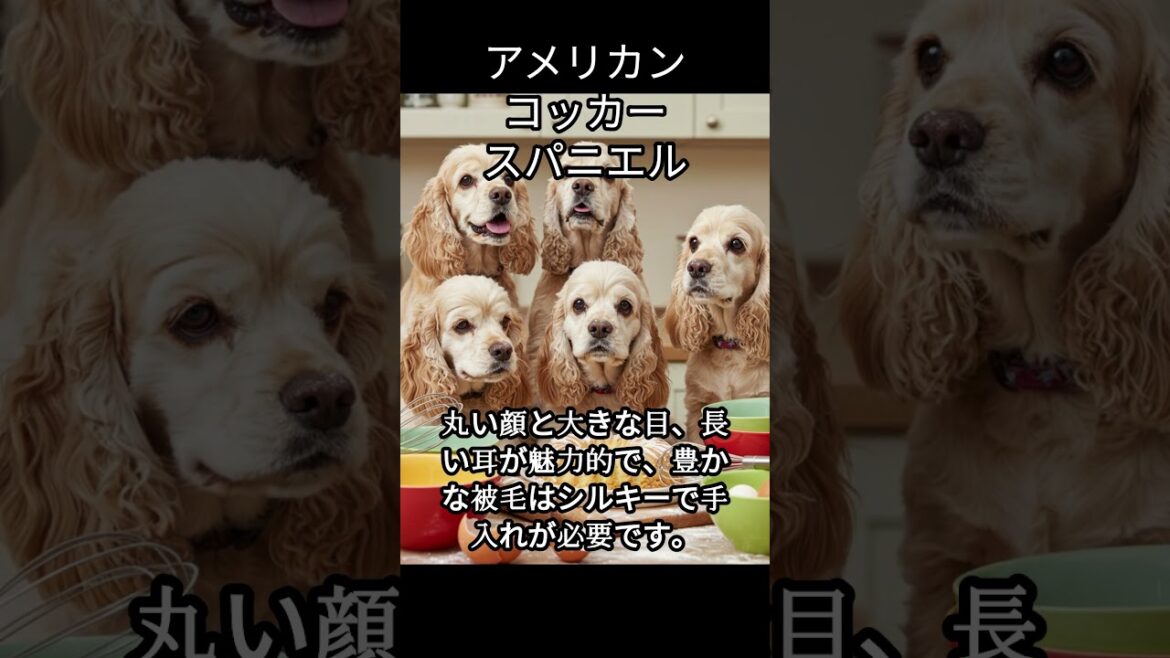 【修正版】アメリカンコッカースパニエルのかわいい生態、雑学