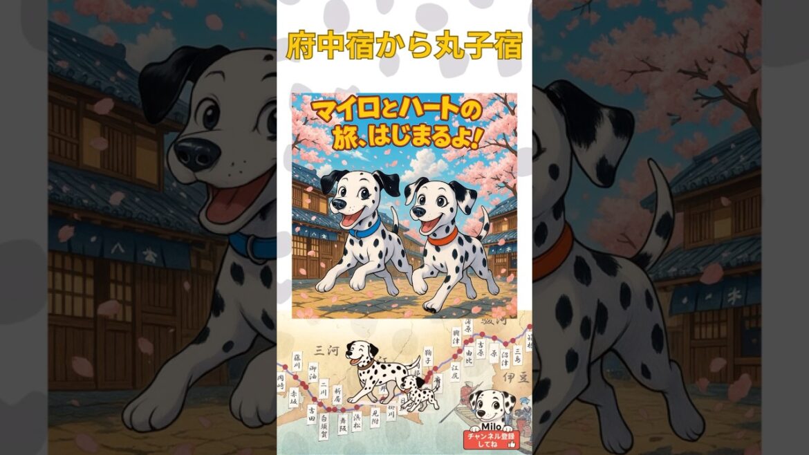［第19話］「マイロとハートの東海道おさんぽ旅 ｜府中宿から丸子宿へ！安倍川と新幹線の風景も♪