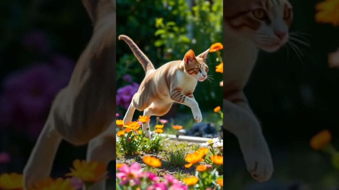 This Cat Has No Tail—But Jumps Like a Ninja!#manxcat #animaladaptations