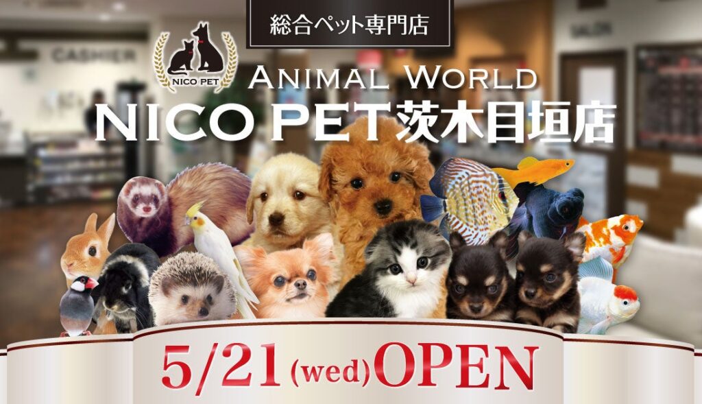 総合ペット専門店 NICO PET茨木目垣店をオープン | アークランズ株式会社のプレスリリース
