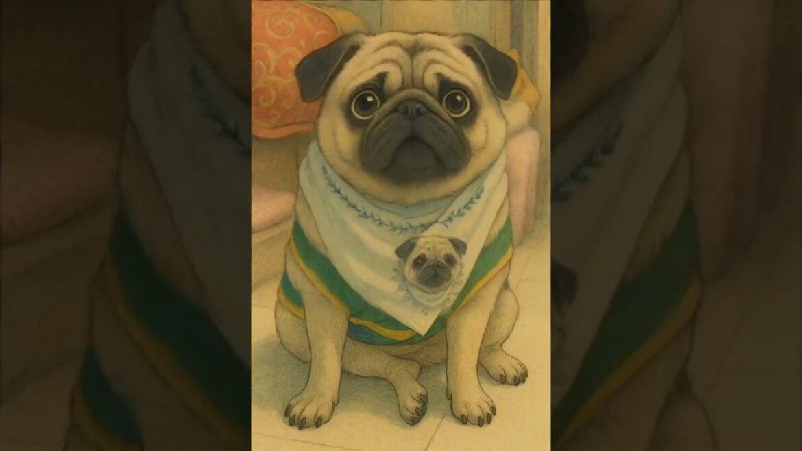 Singing Pug Sensation! 🎶 The Cutest Pug Performance Ever #pug #singer #funny #adorable #puglove