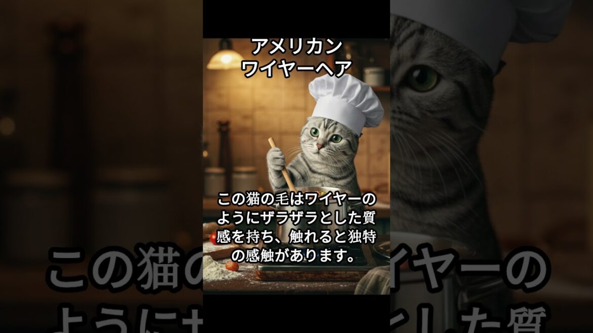 アメリカンワイヤーヘアのかわいい生態、雑学【猫】#cat#catshortsvideo #ねこ#ネコ#猫#かわいい#雑学#豆知識#解説