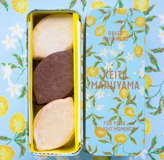 ケイタマルヤマ「詰合せクッキー缶ハーフ(レモン)」(2種15個入、1缶)2,970円