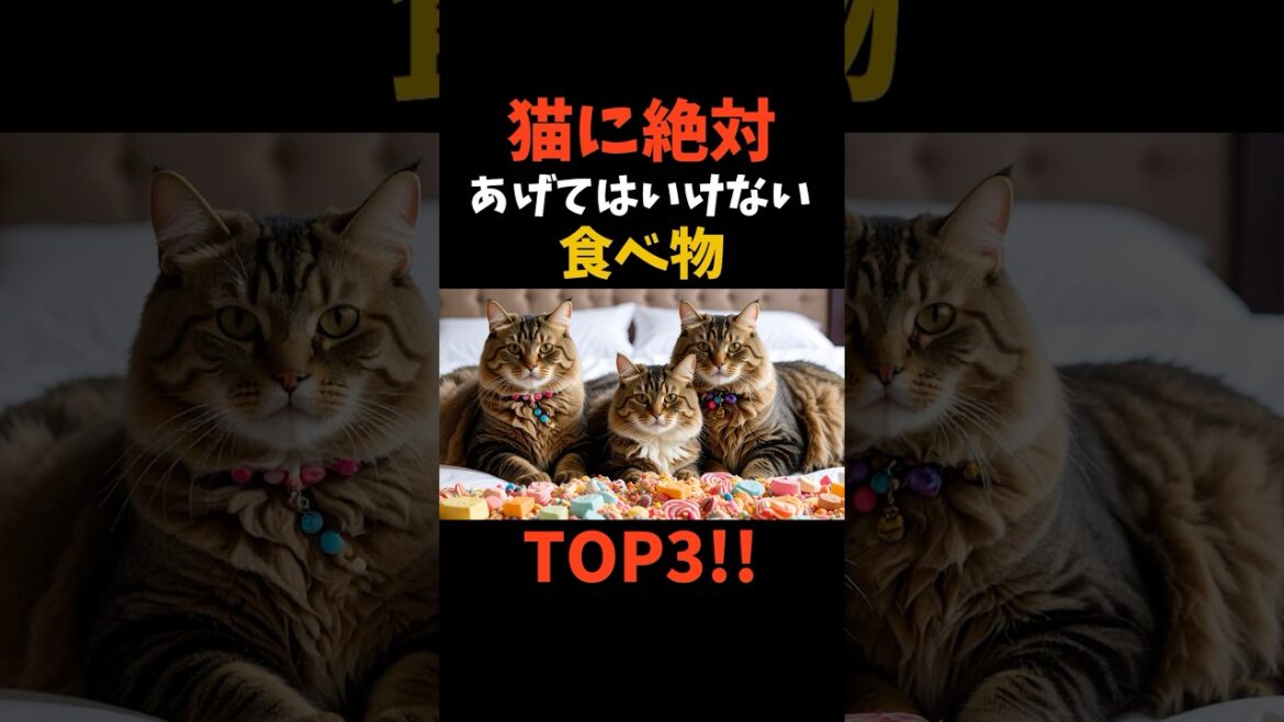 ⚠️猫に絶対あげてはいけない食べ物TOP3！ #shorts