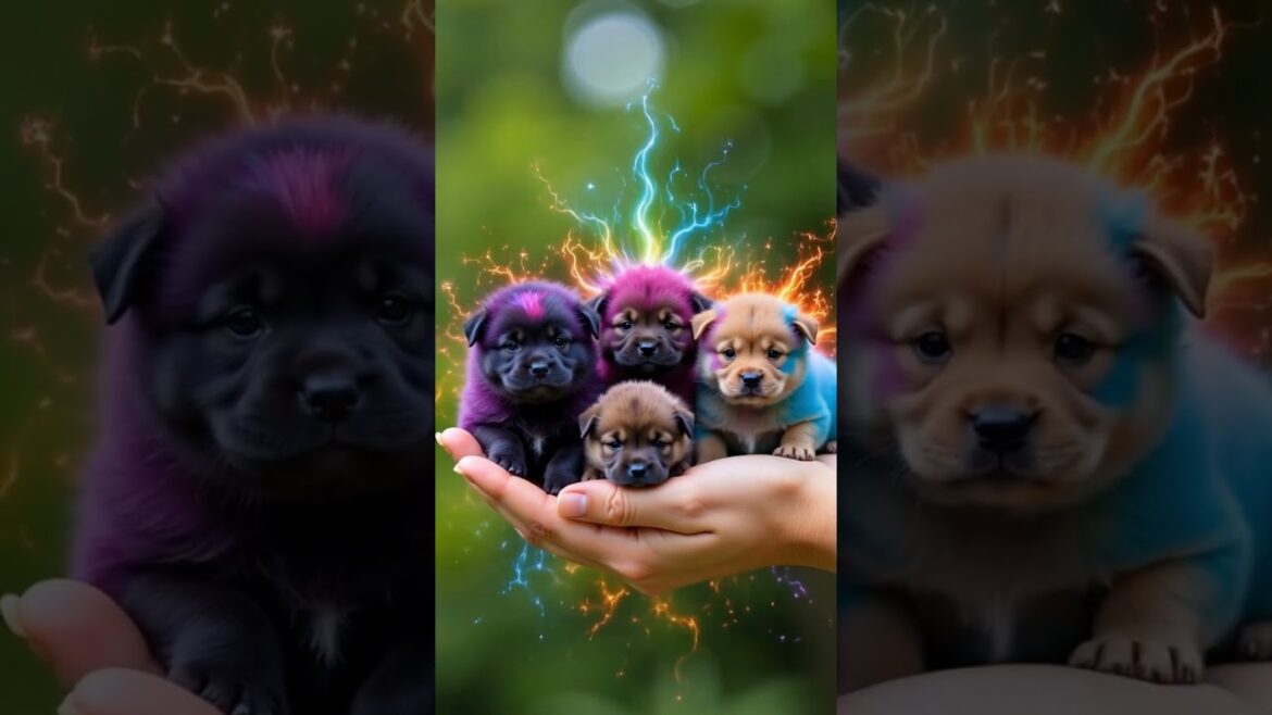 掌の中の夢：パステル色の超ミニチャウチャウたち