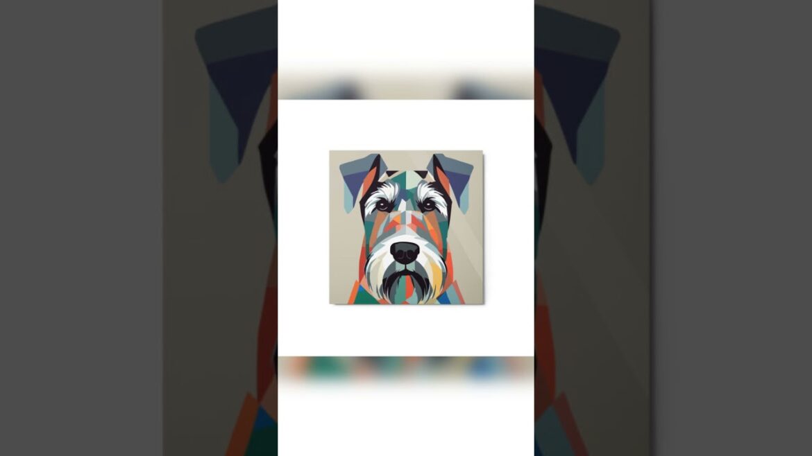 Metal Sketch Wall Art – Standard Schnauzer Dog Metal Sketch Wall Art – Standard Schnauzer Dog