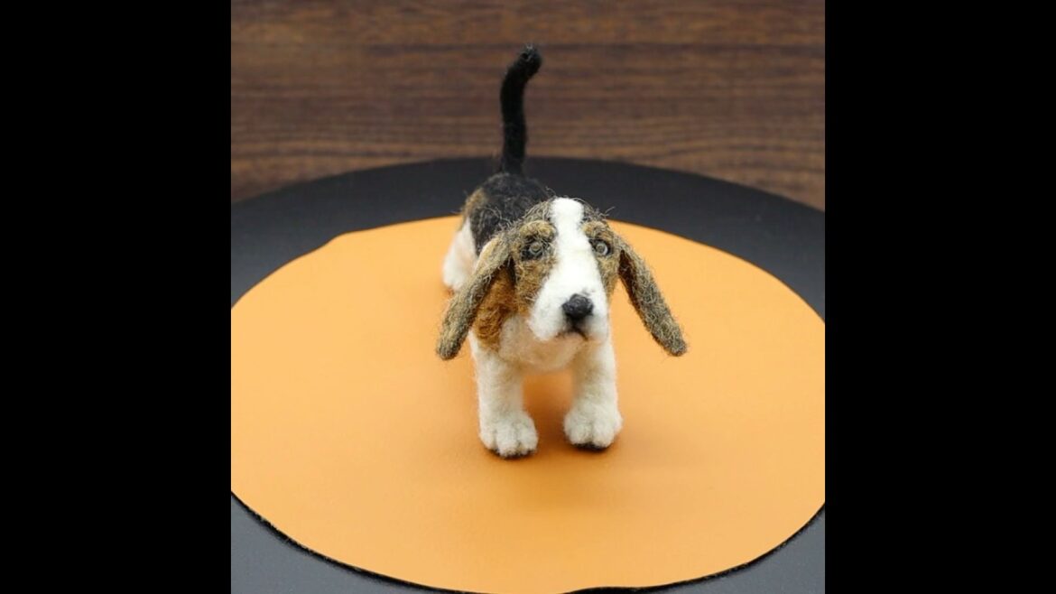 羊毛フェルトで錬成「バセットハウンド」/ Basset Hound Alchemized from Wool Felt