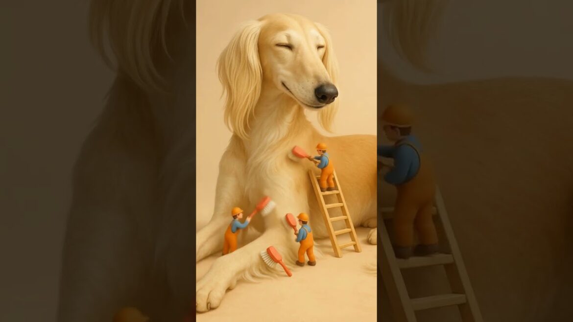 Our Saluki is absolutely gorgeous!