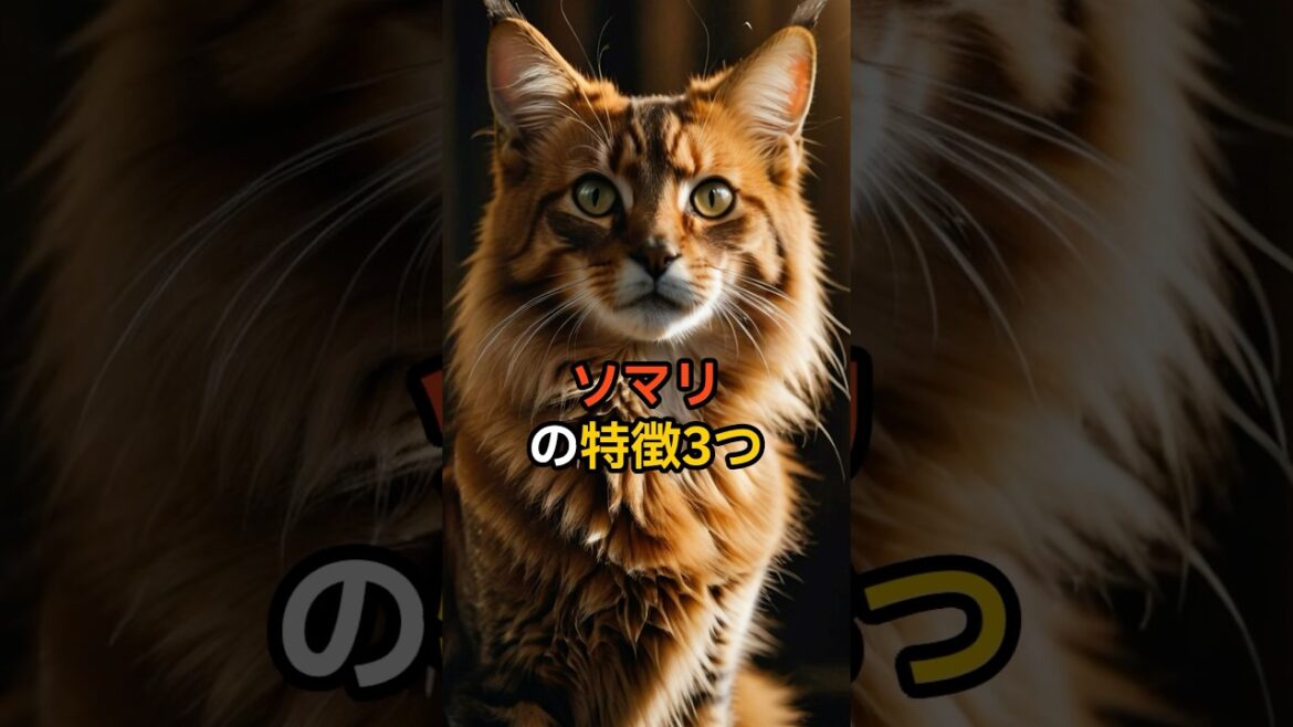 【珍しい猫種類】ソマリの特徴3つ🐈【種類別特徴】#ソマリ #猫 #猫雑学 #動物雑学 【珍しい猫種類】ソマリの特徴3つ🐈【種類別特徴】#ソマリ #猫 #猫雑学 #動物雑学