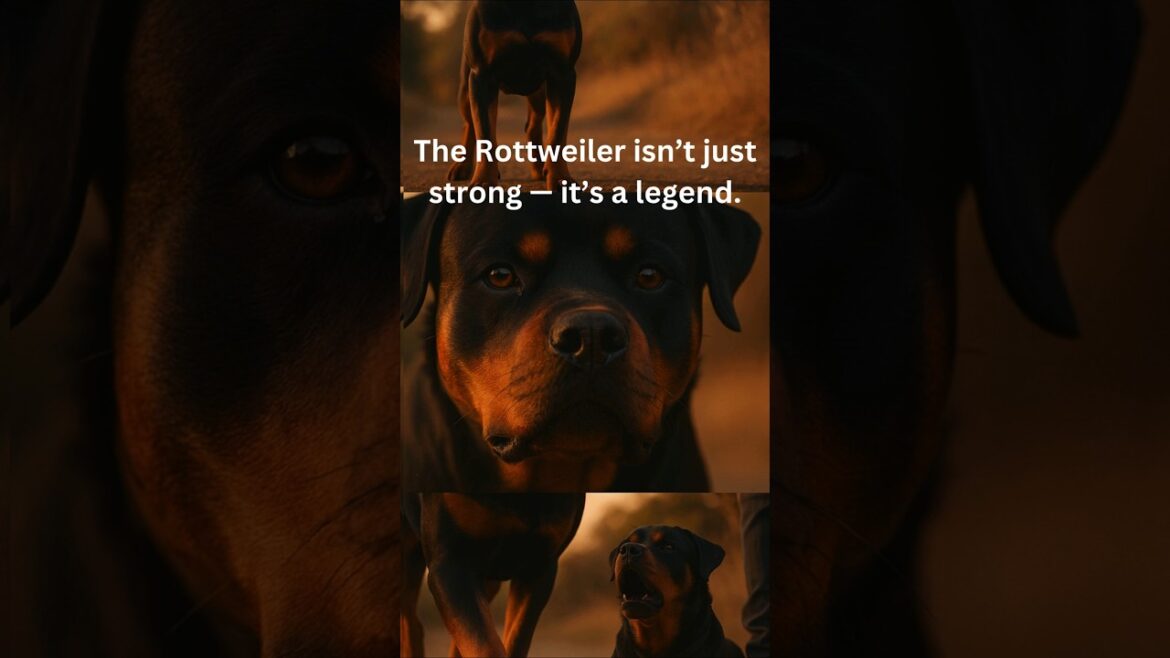 Rottweiler: Born to Guard. Built to Love 💪🖤 #Rottweiler #GuardDog #Shorts