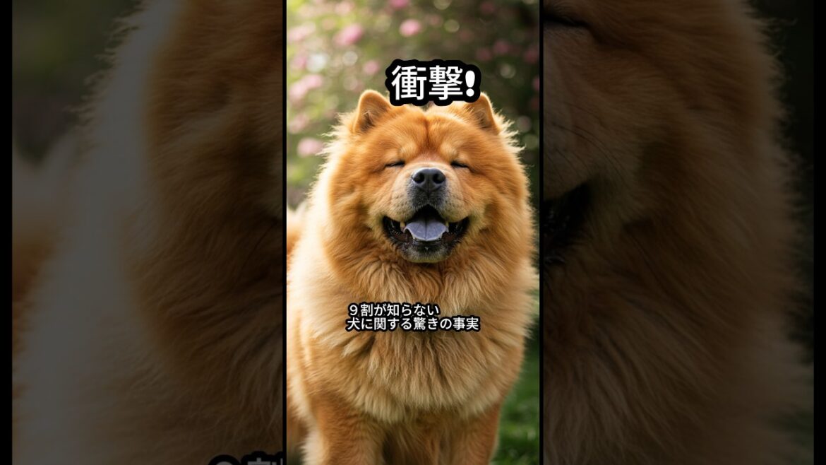チャウチャウ犬🐶「青舌」という珍しい特徴を持ってます。#チャウチャウ #犬 #雑学 #voicevox