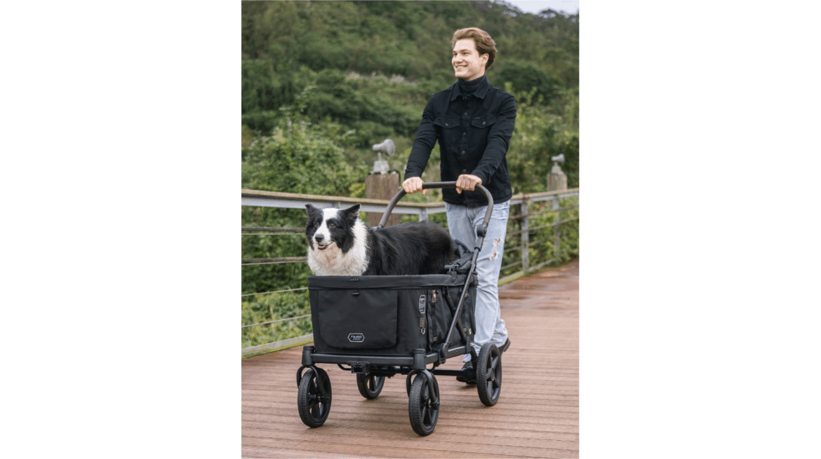 長い夏に大型犬を歩かせない選択！ブランド初の耐荷重100kgのペットカート『FikaGO KROSS(フィカゴー クロス）』2025年8月下旬 新発売 | コンビ株式会社