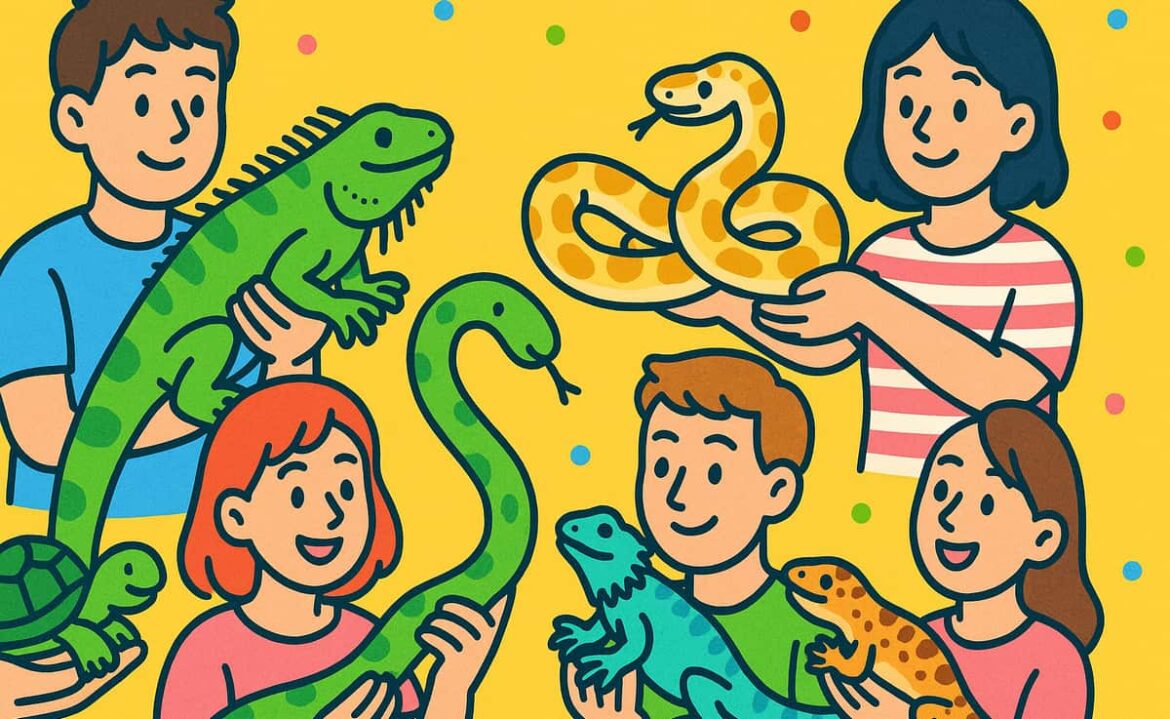 爬虫類と小動物の展示即売会「広島爬虫類フェス2025」ペットグッズの販売も 爬虫類と小動物の展示即売会「広島爬虫類フェス2025」ペットグッズの販売も