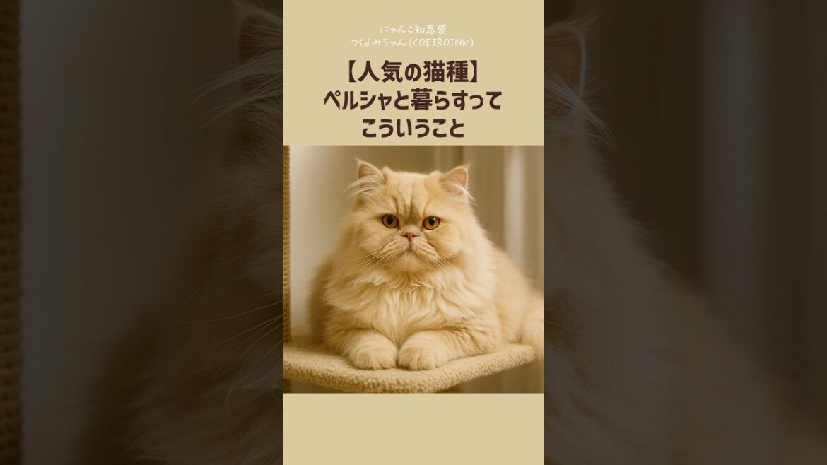 【人気の猫種】ペルシャと暮らすって、こういうこと 【人気の猫種】ペルシャと暮らすって、こういうこと