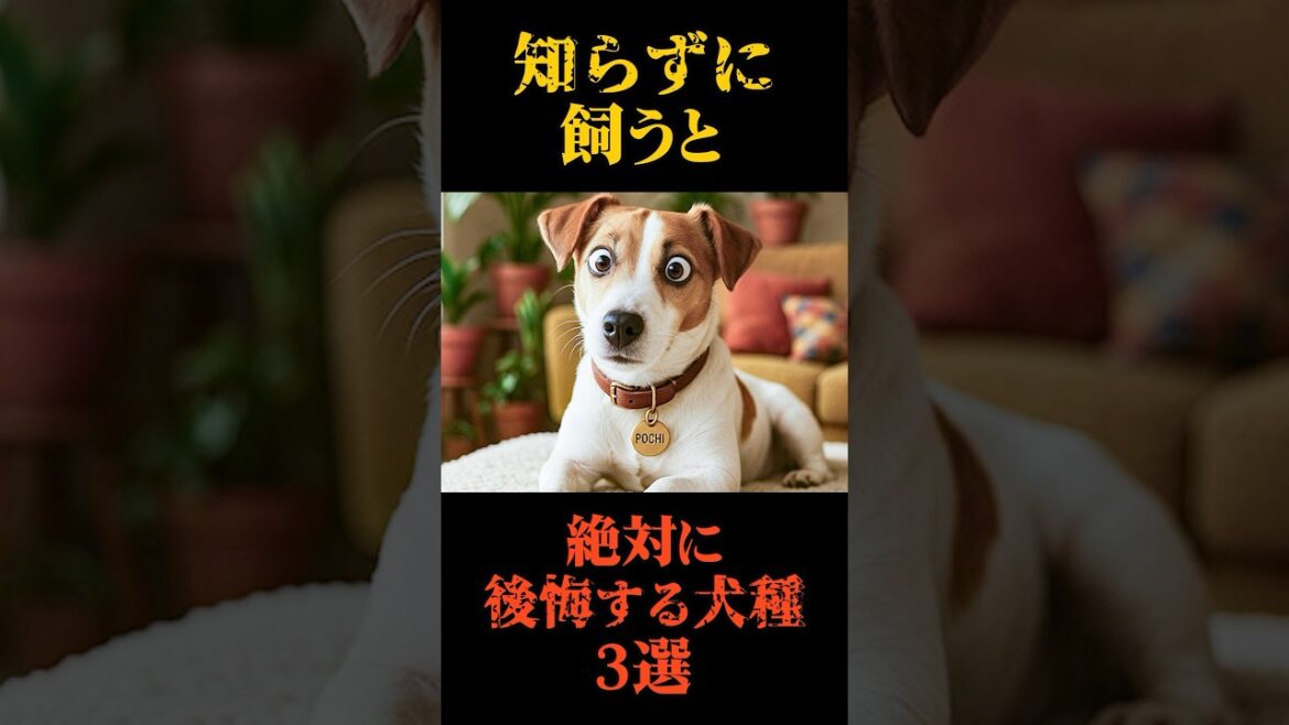知らずに飼うと絶対に後悔する犬種3選