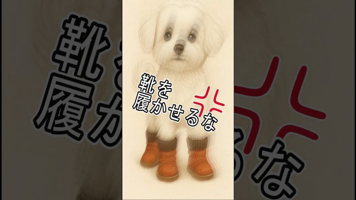 靴を履いた極小マルチーズがキュートすぎて腹筋崩壊！ #マルチーズ#犬 #shorts
