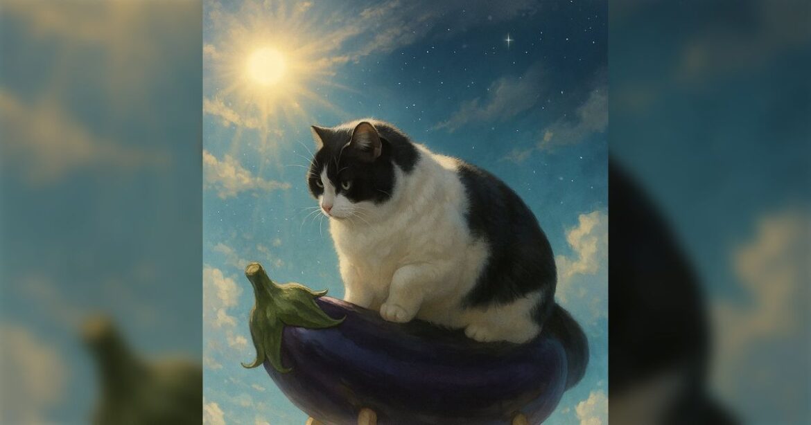 お盆なので精霊馬に跨ってこの世に戻ってくる猫さんの画像をchatGPTに頼んだら想像超えてこうなった - Togetter [トゥギャッター]