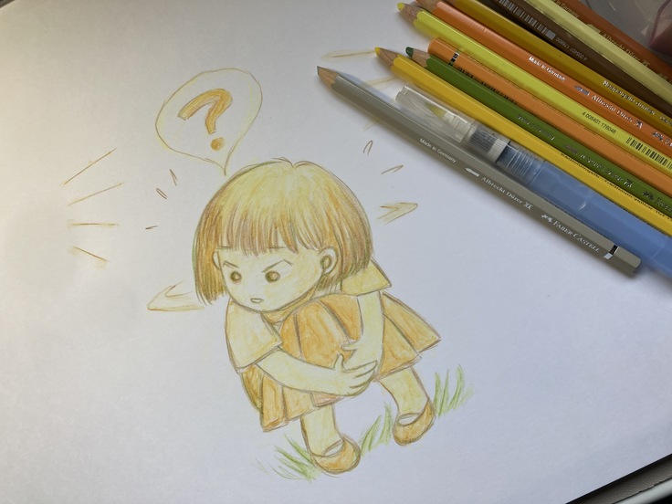 制作中の絵