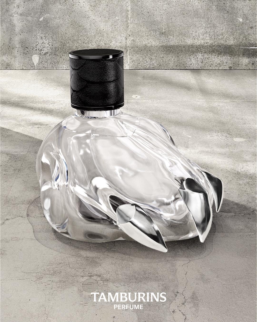 タンバリンズ“お昼寝＆森駆ける子犬”着想25年秋フレグランス、メタルの爪配した犬の足型ボトルで｜写真1