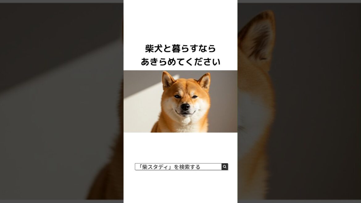 柴犬と暮らすならあきらめてください#shorts 柴犬と暮らすならあきらめてください#shorts