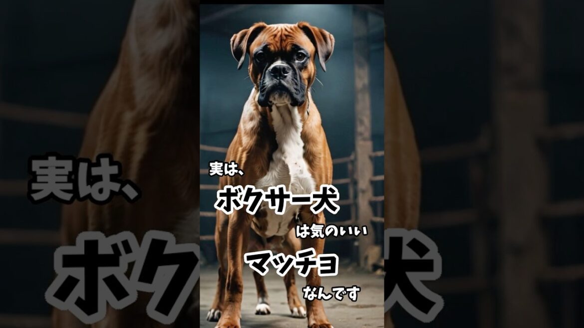 ボクサー犬　　~ 厳つい見た目とは真逆な犬 ~