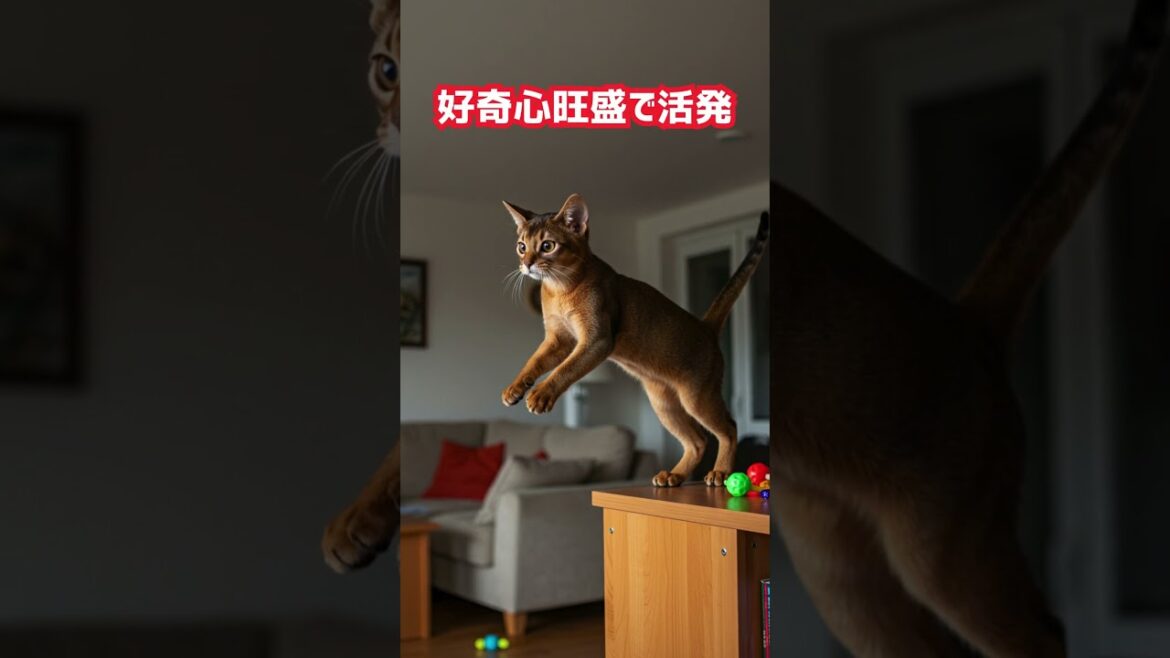 飼うには勇気のいるネコ❗アビシニアン‼️　　#ネコの雑学　#雑学　#アビシニアン　#飼うには勇気のいるネコアビシニアン