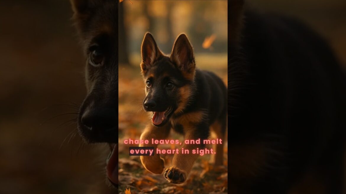 German Shepherd Puppy Glow-Up 🐾✨ 8 Weeks to Majestic Adult in 25 Seconds! #DogShorts