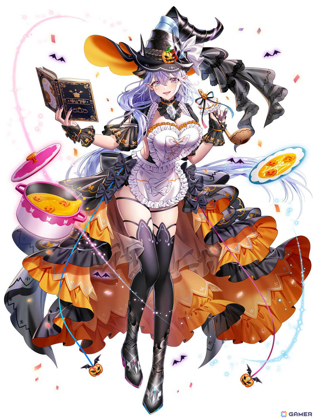 「白猫プロジェクト NEW WORLD'S」ハロウィン衣装のシェヲル（CV：和久井優）、シエラ（CV：雨宮天）がキャラガチャに登場！の画像
