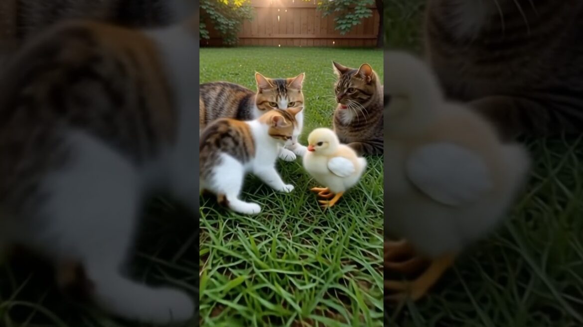 Good Baby Cats Likes This Chicks So Much #shorts #cat #catlovers Good Baby Cats Likes This Chicks So Much #shorts #cat #catlovers