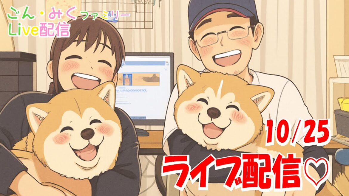 【ごん・みく】ファミリーライブ配信♪ 秋田犬【ごん・みく チャンネル】 【ごん・みく】ファミリーライブ配信♪ 秋田犬【ごん・みく チャンネル】
