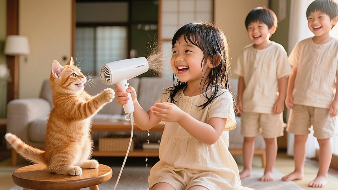 警察猫が孤児4兄妹を救助!母猫の温かいご飯とお風呂で涙が止まらない…💦🚨#cute #cat #funny #kitten #love #癒し#子猫 #社畜 警察猫が孤児4兄妹を救助!母猫の温かいご飯とお風呂で涙が止まらない…💦🚨#cute #cat #funny #kitten #love #癒し#子猫 #社畜