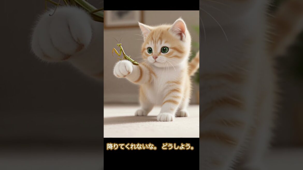 小さな訪問者 #マンチカン #子猫 #みにら #もちまる日記