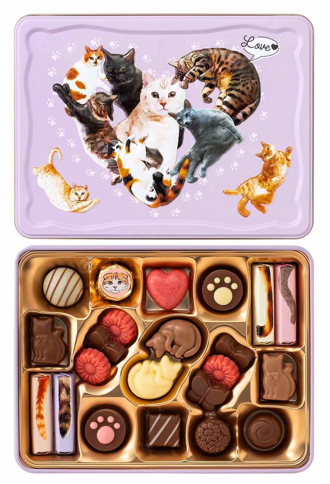 にゃそーてっどチョコレート 6個入 702円、22個入 2,160円