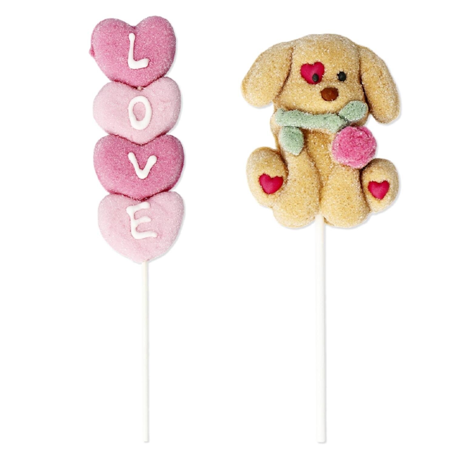 マシュマロスティック(ハート) 432円 マシュマロスティック(ドッグ) 432円