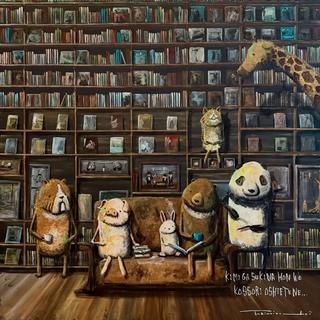 【新作】のんびり読書の昼下がり [複製画 キャンバスボード] / Tokinoirodori (トキノイロドリ)