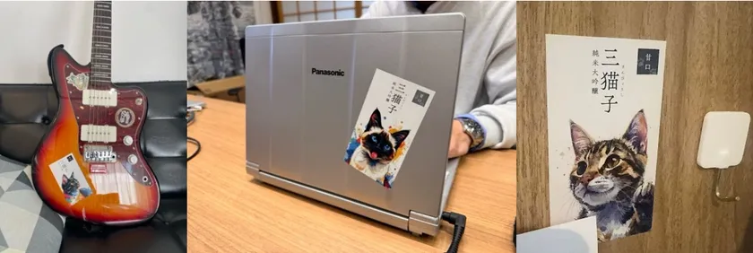 オリジナル猫ステッカー