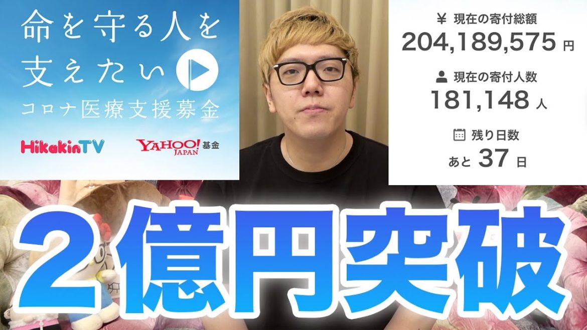 Hikakintv 立ち上げ3日で募金2億円突破 18万人の皆さん本当にありがとうございます コロナ医療支援募金 Videos Wacoca Japan People Life Style Hikakintv 立ち上げ3日で募金2億円突破 18万人の皆さん本当にありがとうございます コロナ医療支援募金 Videos Wacoca Japan People Life Style