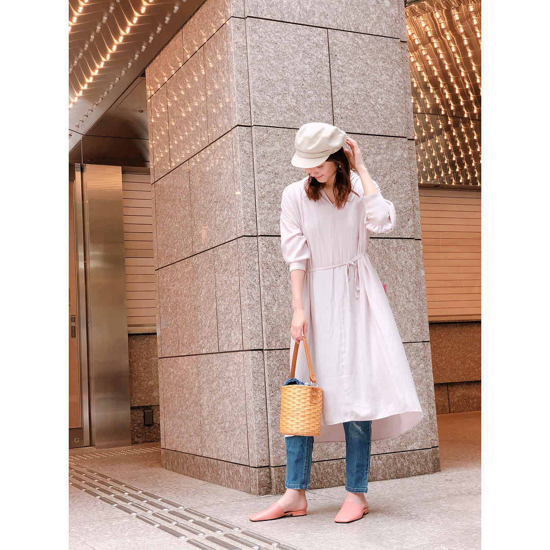 佐々木希 のぞみの私服 アンティミテのワンピースと帽子 Onepiece Intimite Hat Intimite Shoes Acnestudios Bag Un Wacoca