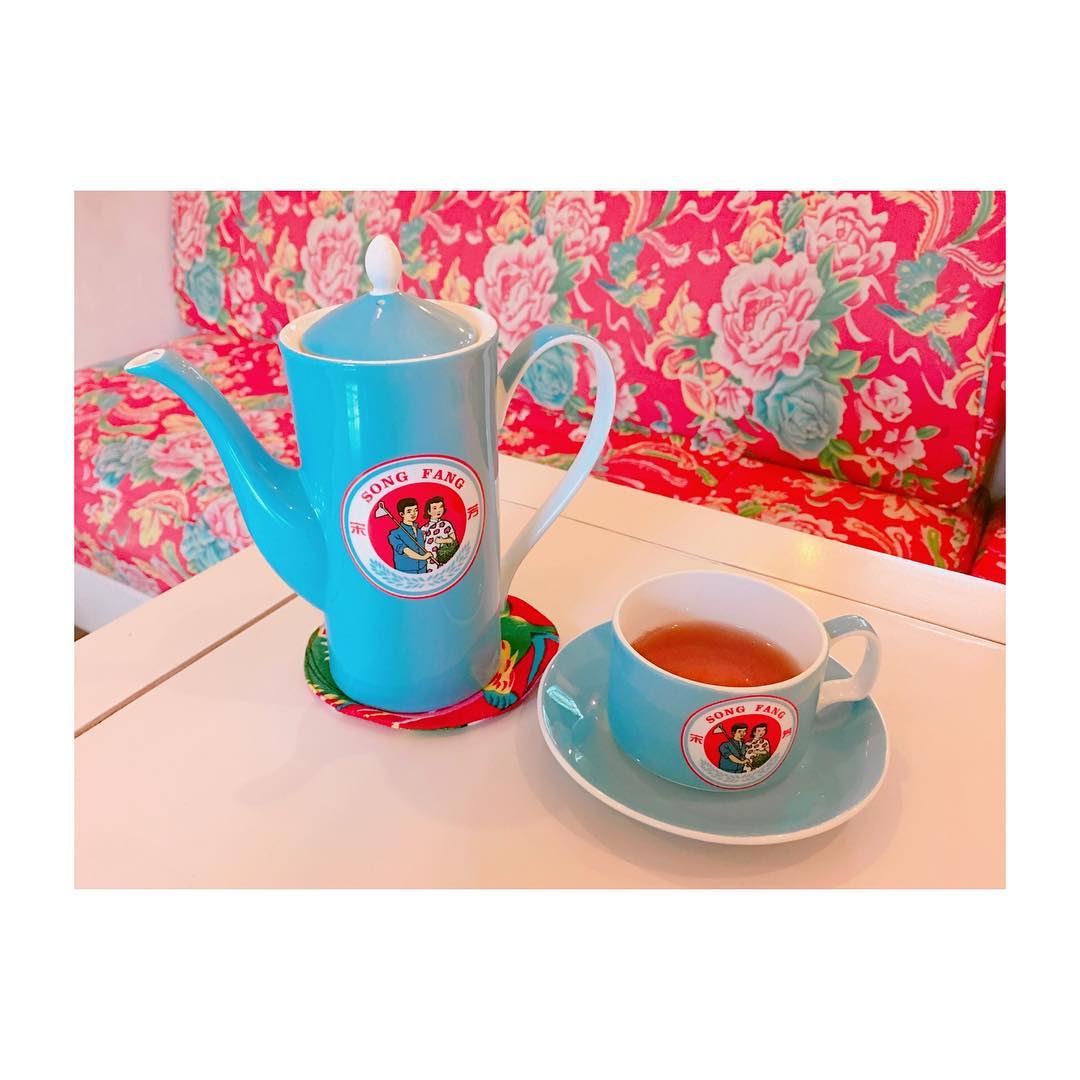 中村里砂 相澤さんに連れて行ってもらった可愛いcafe Shanghai Dreamという名前のついたお茶 Shanghai Wacoca