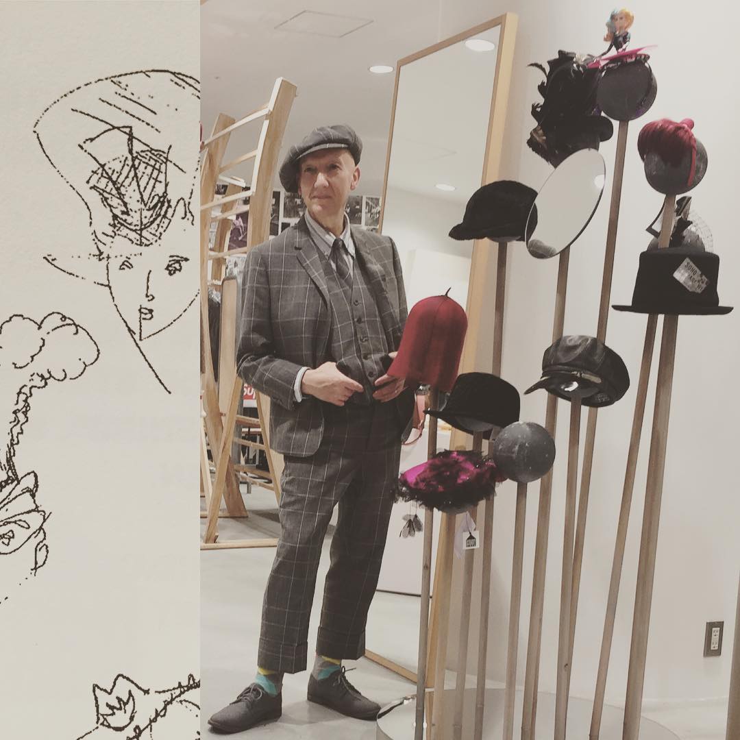 Soenonline装苑 世界を代表する帽子デザイナー 憧れのスティーブン ジョーンズさんがイギリスから来日中 と聞いて ドーバーストリートマーケットギンザに行ってきました ご自身のレー Wacoca Japan People Life Style