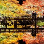 【RETRIP×名古屋】
こちらは、名古屋にある「岩屋堂公園」です。
名古屋屈指の紅葉スポットになっていて、色とりどりに染まる紅葉と赤い橋、そして水面に映える紅...