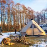 @naosuke_9000 さんのpic⠀
⠀
⠀
雪解けの爽やかな新年⠀
暖を取るのにもたくさんの薪で安心ですね⠀
澄んだ空気に、雄大な景色でキャンプ羨ましい...