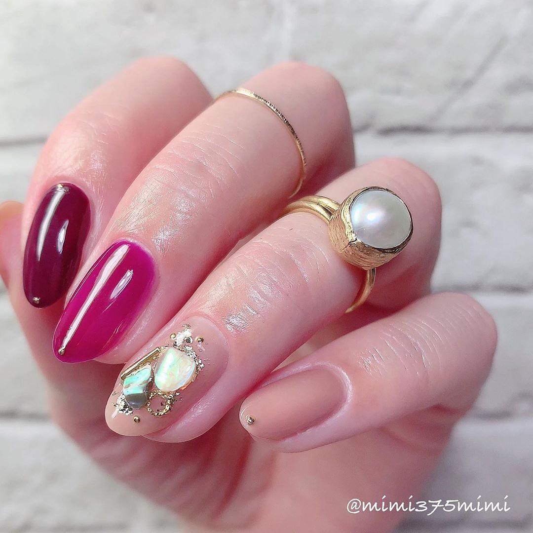 Nailholic 今回は公式アンバサダー Mimi375mimi さまの投稿をrepostさせていただきます ネイル ホリックを使用した シンプルなシェルネイル Wacoca