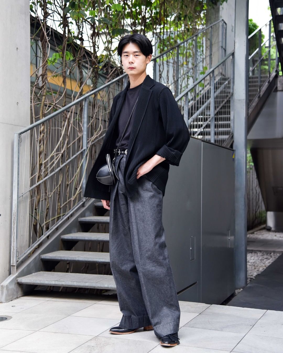 @FashionPress: . . Yuto Urabe(@tenaga_yuto) . jacket #オムプリッセイッセイミヤケ
