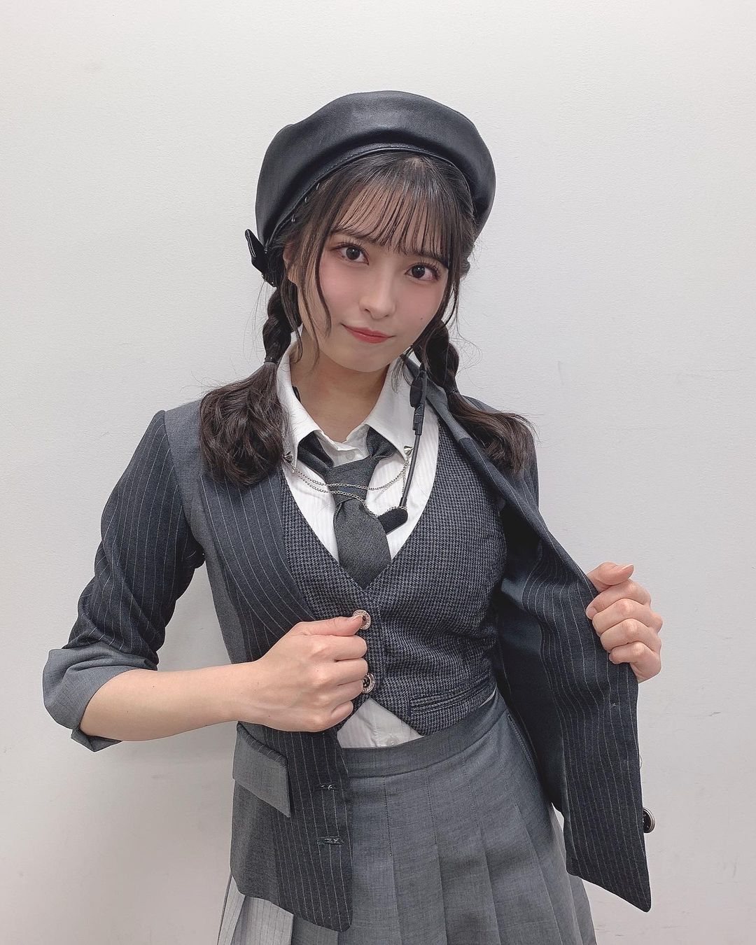 行天優莉奈 珍しくベレー帽だった 根も葉もrumor ベレー帽 制服 みつあみアレンジ Wacoca Japan People Life Style